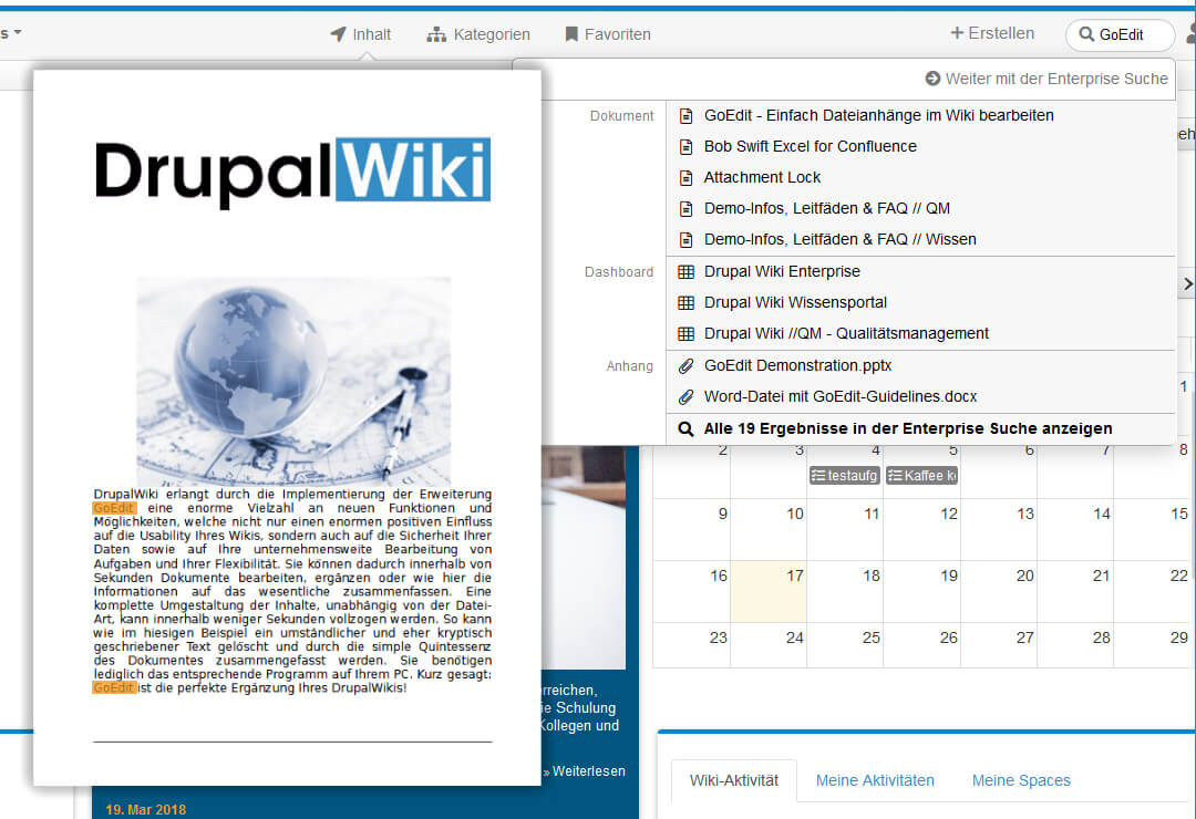 Drupal Wiki Erweiterung Office-Dokumentenvorschau